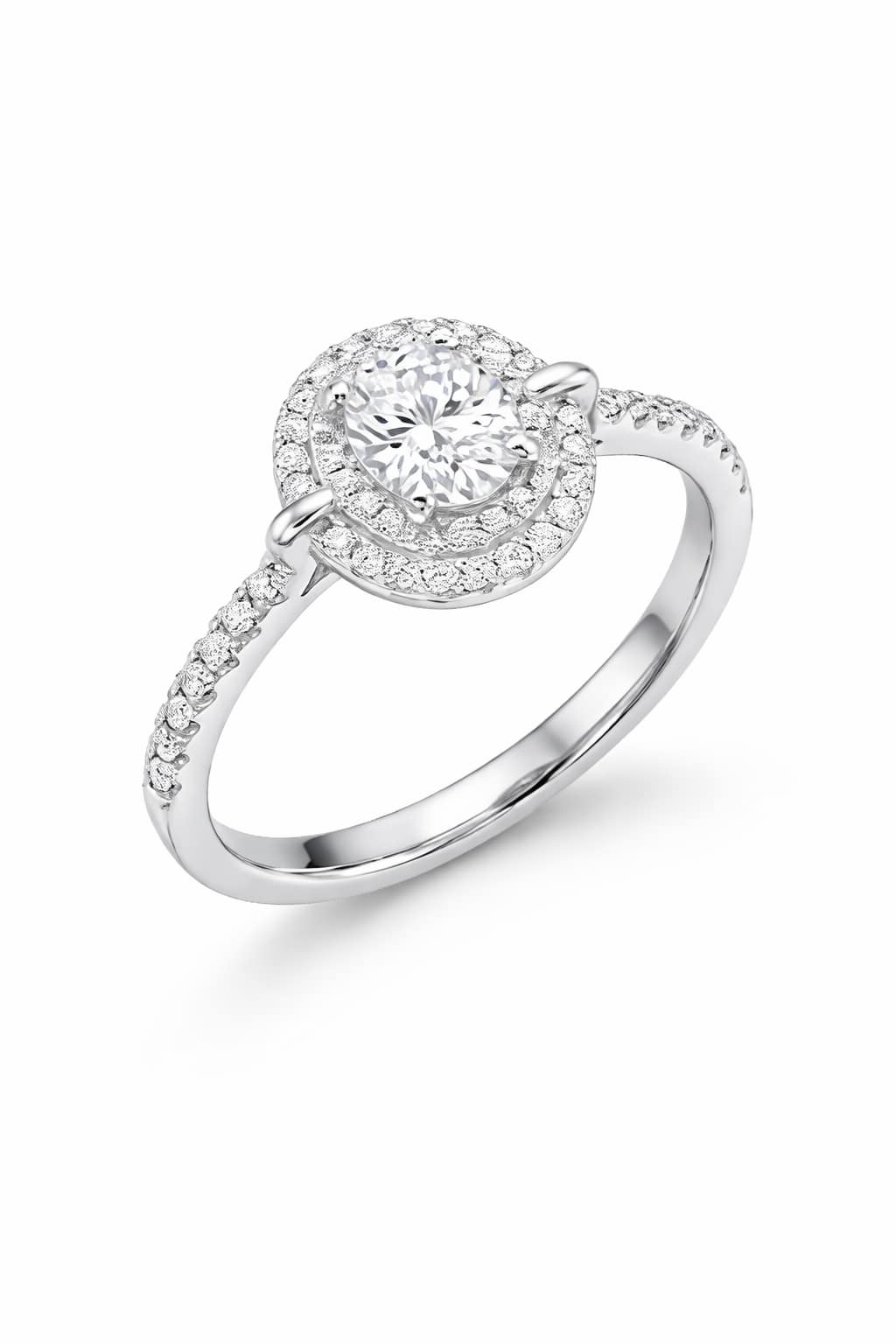 925-silver-oval-zircon-double-halo-ring 925 Sterling Silver Women's Engagement Ring with Oval Zircon Centerpiece, Double Halo, and Pave Set Band