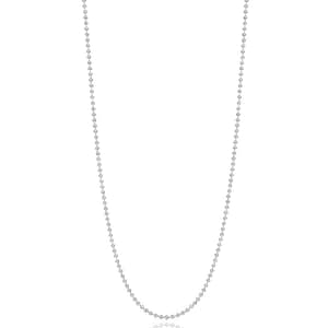 Classic 925 Italian Silver Ball Chain Necklace