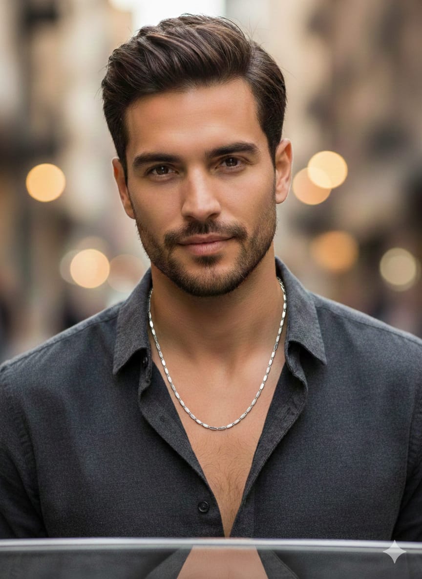 img_0224 925 Italian Silver Flat Mariner Chain Necklace - Image 2